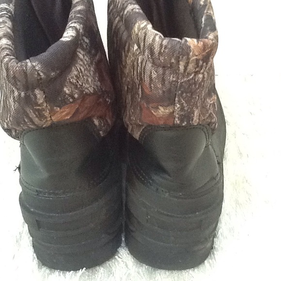 Camouflage Mossy Oak Thinsulate Zip Hunting Boots Sz 7 - Picture 7 of 9